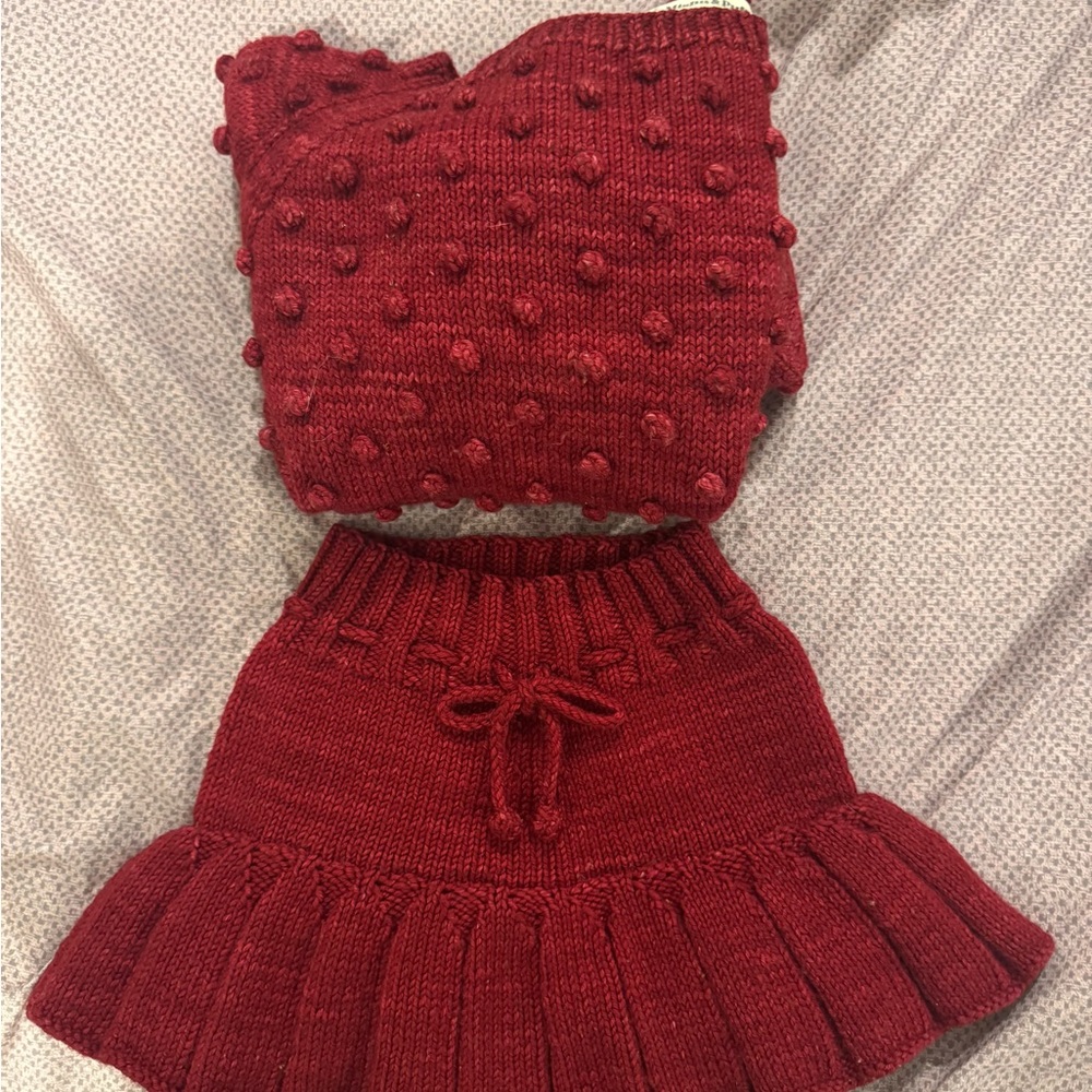 Misha And Puff Red Kids Matching Set